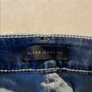 Women’s silver jeans